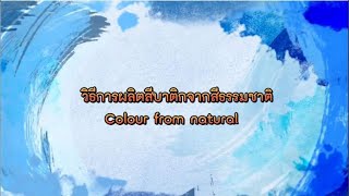 องค์ความรู้เรื่อง วิธีการผลิตสีบาติกจากสีธรรมชาติ