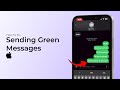 How to Fix iPhone Sending Green Messages?