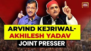 LIVE: Arvind Kejriwal-Akhilesh Yadav Joint Presser | 'INDIA' Alliance News | Lok Sabha Election 2024
