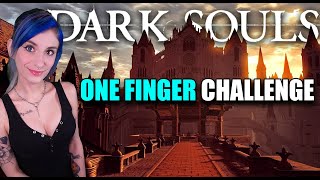 DARK SOULS But I Play With JUST ONE FINGER