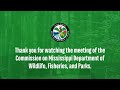 mdwfp february 2025 commission meeting