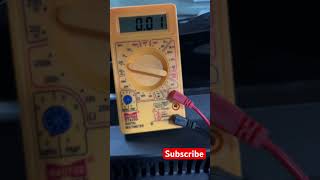 Checking Battery drop using multimeter