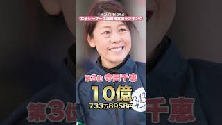 【TOP5】女子レーサー生涯獲得賞金ランキング  #shorts