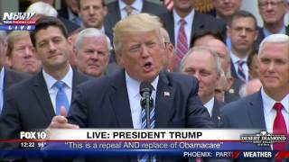 FULL SPEECH: President Trump On Historic House Obamacare Repeal (FNN)