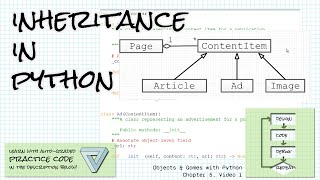 Inheritance in Python; Practice links below! Objects & Games w/ Python Chapter 5 Video 1