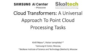 [ICCV 2021] Cloud Transformers: A Universal Approach To Point Cloud Processing Tasks