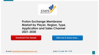 Proton Exchange Membrane Market by Player, Region, Type, Application and Sales Channel 2021 2030