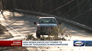 High winds knock out power to tens of thousands in New Hampshire