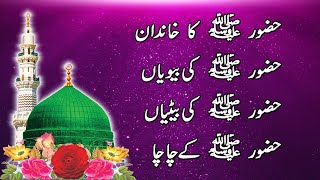 Prophet Muhammad ﷺ family name in Urdu || Prophet Muhammad ﷺ family tree in [ Hindi / Urdu ]