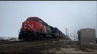 CN Railfanning HD: 201 on Q101--ET44AC 3085 leading