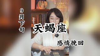 天蝎座，九月下旬情感挽回分析：结果不重要，重要的是感受