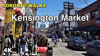 Toronto Walks - Kensington Market in the spring [4K]