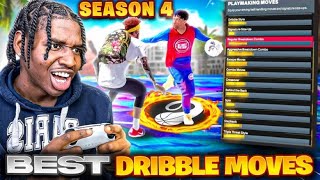BEST DRIBBLE MOVES For SMALL & TALL GUARDS IN NBA 2K24 SEASON 4!! FASTEST DRIBBLE MOVES NBA 2K24!!