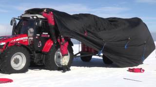 Antarctica2: How to set up the tractor tent
