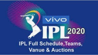 VIVO IPL 2020 SCHEDULE VENUE & TIME TABLE
