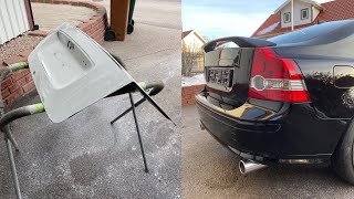 Volvo S40N T5 | Painting the trunk lid / boot lid