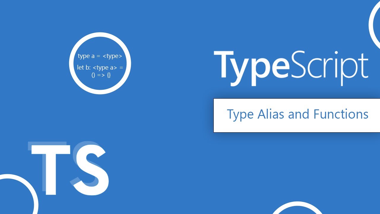 Typescript Type Alias And Functions Typescript Tutorial Typescript