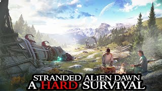 Stranded Alien Dawn COMPLETE PLAYTHROUGH From Scratch - Hard Settings | Rimworld-Like Colony Sim