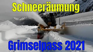 Schneeräumung Grimselpass 3.Juni 2021