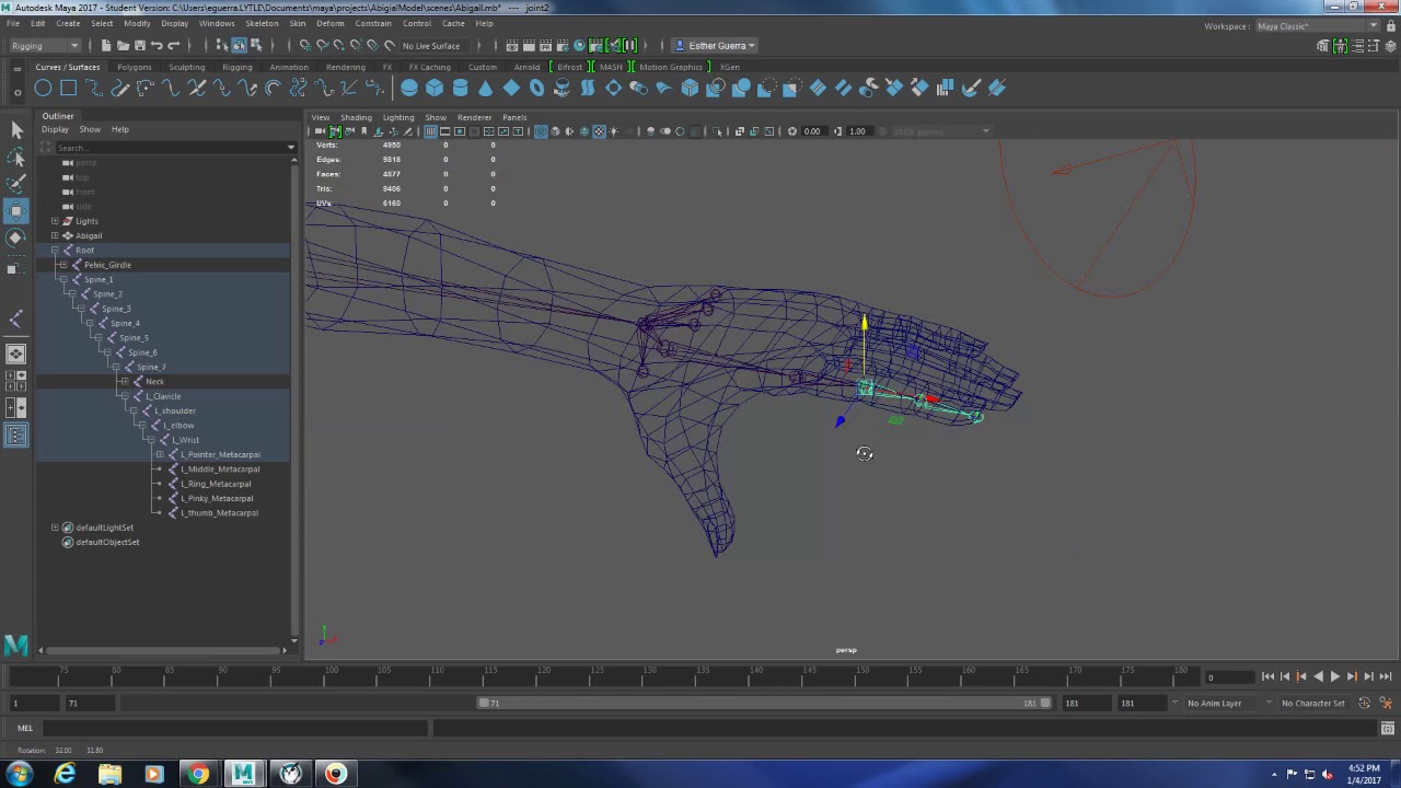 Maya Tutorials Rigging The Hand - YouTube