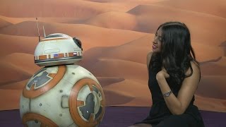 BB-8 INTERVIEW: Droid beeps/talks about rivalry with C-3PO and R2-D2 and his next movie