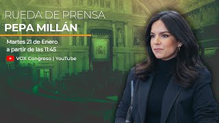 🔴 DIRECTO | Rueda de prensa de Pepa Millán