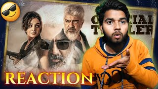 Thunivu Official Trailer Reaction! | Ajith Kumar | H Vinoth |