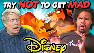 Adults React To Try Not To Get Mad Challenge (DISNEY EDITION)