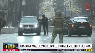 Ucrania: Más de 2.000 civiles han muerto en la guerra | 24 Horas TVN Chile