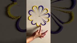 rangoli design | flower rangoli design | #shorts #youtubeshorts #ytshorts