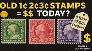 Rare 1¢ 2¢ 3¢ Old US Stamps Worth Thousands Today? Real Value & History | Stamps Old World UK