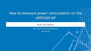 How to measure power consumption on the nRF9160 SiP