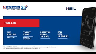 Stock Recommendation – HSIL LTD