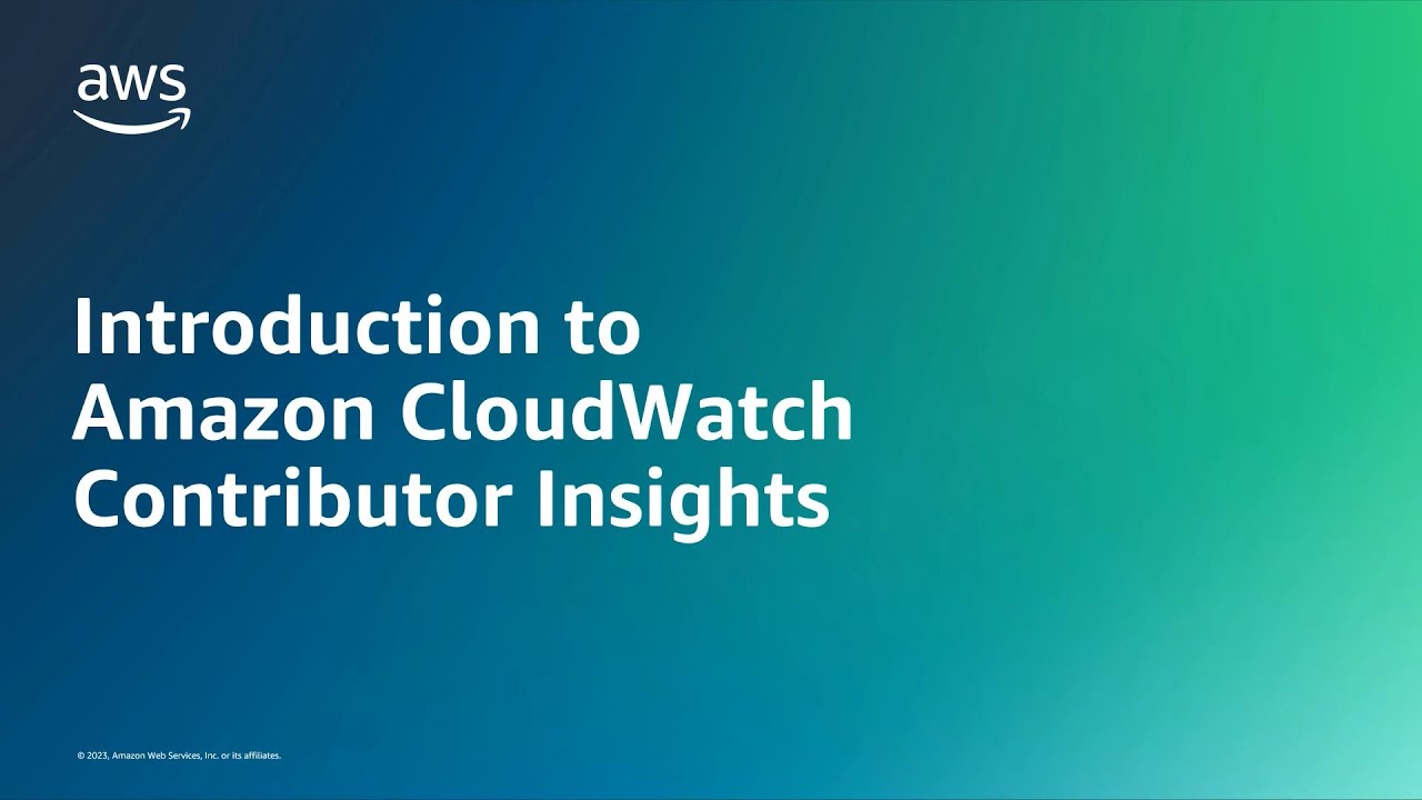 Introduction To Amazon Cloudwatch Contributor Insights Amazon Web