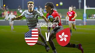 Highlights | USA face Hong Kong in must-win clash in Dubai | Rugby World Cup FQT