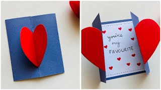 DIY Scrapbook Card | Surprise Card Idea | Cute heart Card  #heartcard