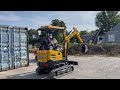 2022 sany sy16c mini excavator overview and operation