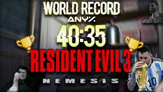 🏆Resident Evil 3 Nemesis Speedrun 40:35 World Record (WORLD'S FIRST SUB 40:4X)🏆