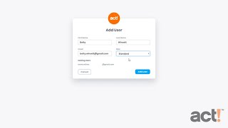 Act! Training Video - Adding Users