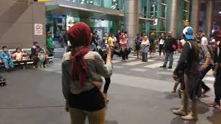 Original Sabahan busking @ KKIA memang power