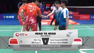 Sabar Gutama/ Moh Reza vs He Ji Ting/ Ren Xiang Yu | Semifinal Li-Ning China Masters 2024