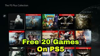 How To Claim PS PLUS GAMES COLLECTION On PS5 (Free 20 Games On PS5)