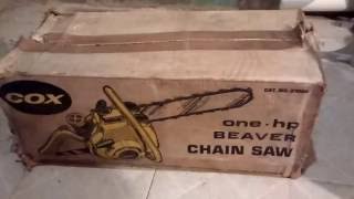 1960's COX Beaver 140 Chainsaw Unboxing - Never Used - NOS