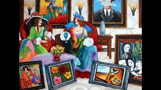 The Critic's Are Back Oil Painting by k Madison Moore