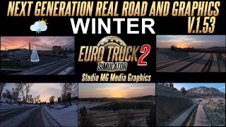 Euro Truck Simulator 2 (1.53) Nextgen Graphics Winter Mod by MGMEDIAGRAPHICS [1.53] + DLC's \u0026 Mods