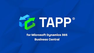 TAPP for Microsoft Dynamics 365 Business Central