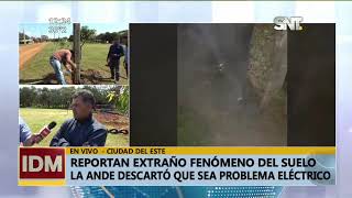 CDE: Reportan extraño fenómeno del suelo