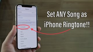 How to set ANY Song as iPhone Ringtone (Free and No Computer)!