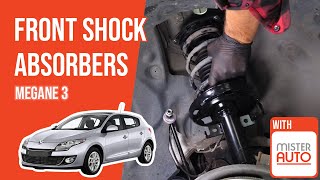 How to replace the front shock absorbers Megane mk3 ➿