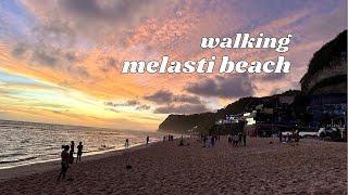 WALKING MELASTI BEACH BALI SUNSET